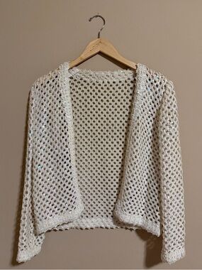 Rare Vintage 1960s Lilli Diamond Cream Iridescent Sequined Jacket